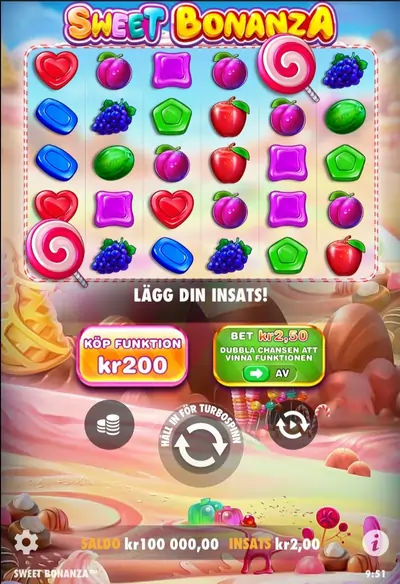 Sweet Bonanza at Cashed Casino
